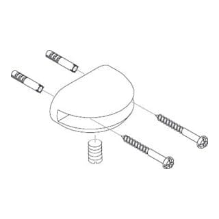 hansgrohe Halter Axor für Glasablage chrom