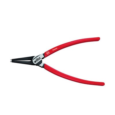Wiha Sicherungsringzange Classic mit MagicTips® für Aussenringe (Wellen) mit gerader Form in Blister A 1, 140 mm