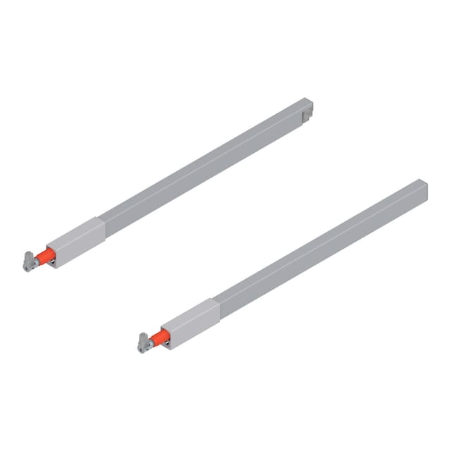 Blum TANDEMBOX Längsreling (oben), für Frontauszug, NL 450 mm, links/rechts, für TANDEMBOX intivo/antaro, für TANDEMBOX antaro, R9006 weissaluminium