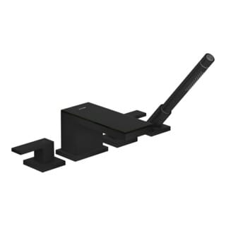 hansgrohe Fertigset Axor MyEdition 4-L-BW-Rand-Arm., m Pl., mschwarz/SwGlas