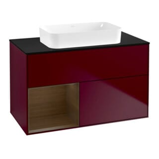 V&B Waschtischunterschrank Wandbeleuchtung Finion 100x60,3 cm, Reg li wal ven, Peony Matt