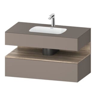 Duravit Einbauwaschtisch-Möbel-Set Qatego 100x55x60cm, E Ma/Ba m, Kon-WTU, B