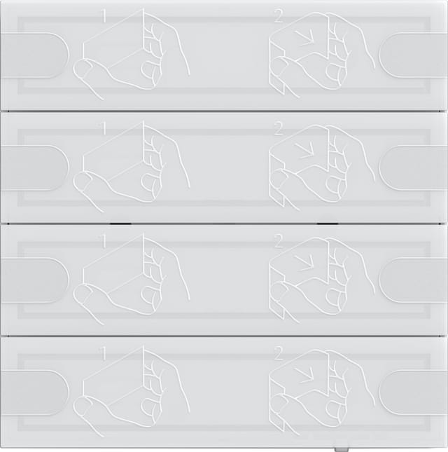 Gira KNX Tastsensor 4 Komfort 4f TS4 ws 5004003