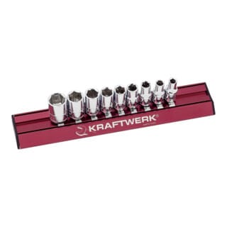 Kraftwerk Zoll-Stecknusssatz MAGALU 1/4", 9-tlg.