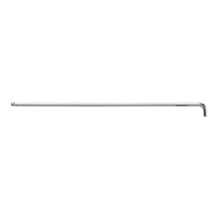 PB Swiss Tools 6-kant-Winkelschraubendreher 90° - 100° lang, mit Kugelkopf und kurzem Schenkel verchromt, Sechskant: 2 mm