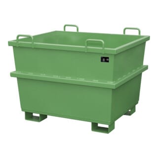 Bauer Südlohn Universalcontainer UC 750, lackiert, Resedagrün