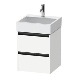 Duravit Waschtischunterschrank Ketho.2 48,4x46cm, we. ma, 2 Schub., wandhängend