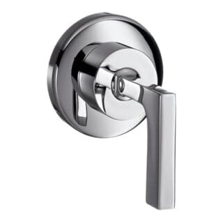 hansgrohe Fertigmontageset Axor Citterio UP-Absperrventil, mit Hebelgriff, chrom