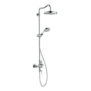 hansgrohe Showerpipe Axor Montreux m TH, Kopfbrause, 240mm, 1j, brush. bla vc