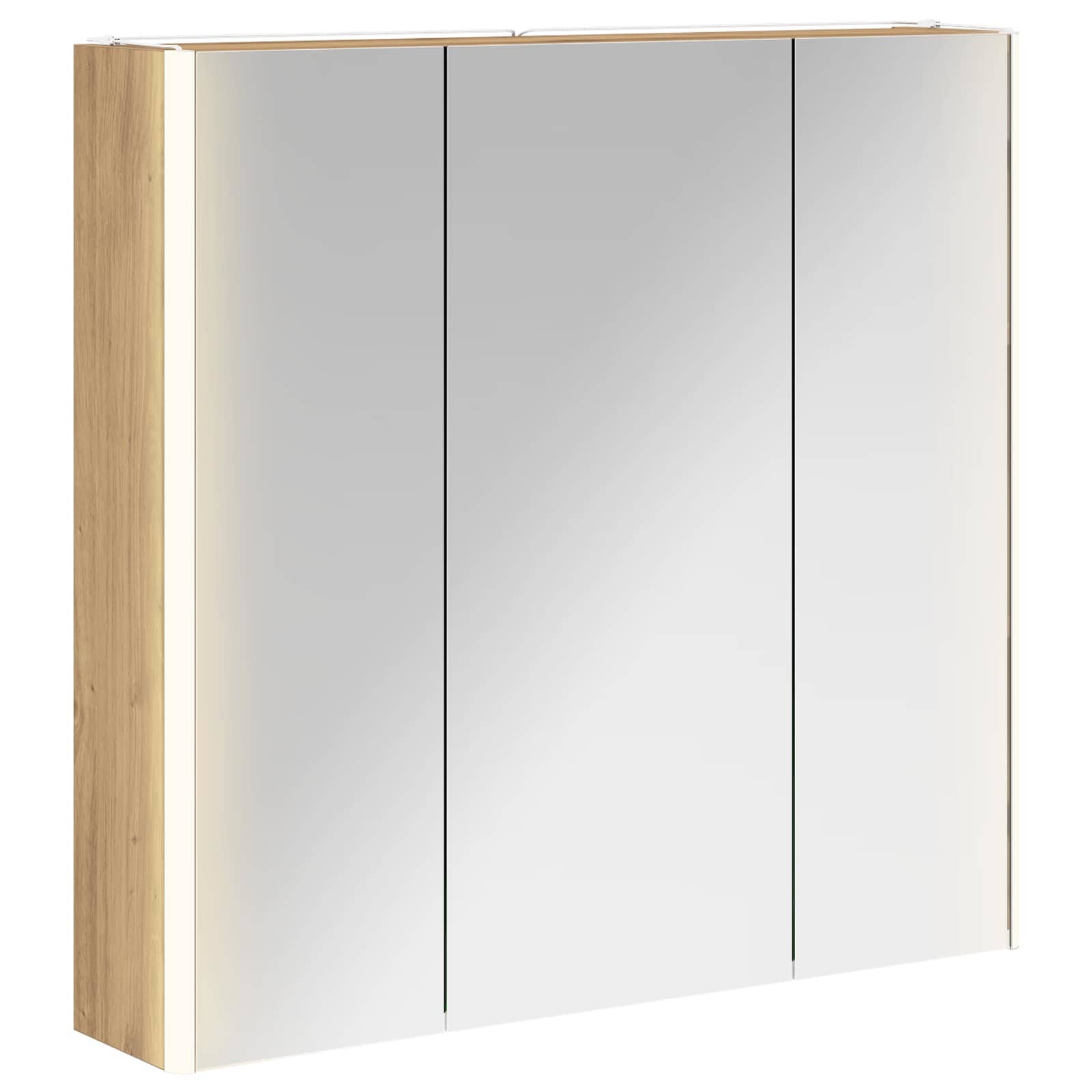 Vidaxl Bathroom Mirror Cabinet Artisian Oak 73.5 X 15.5 X 70 Cm