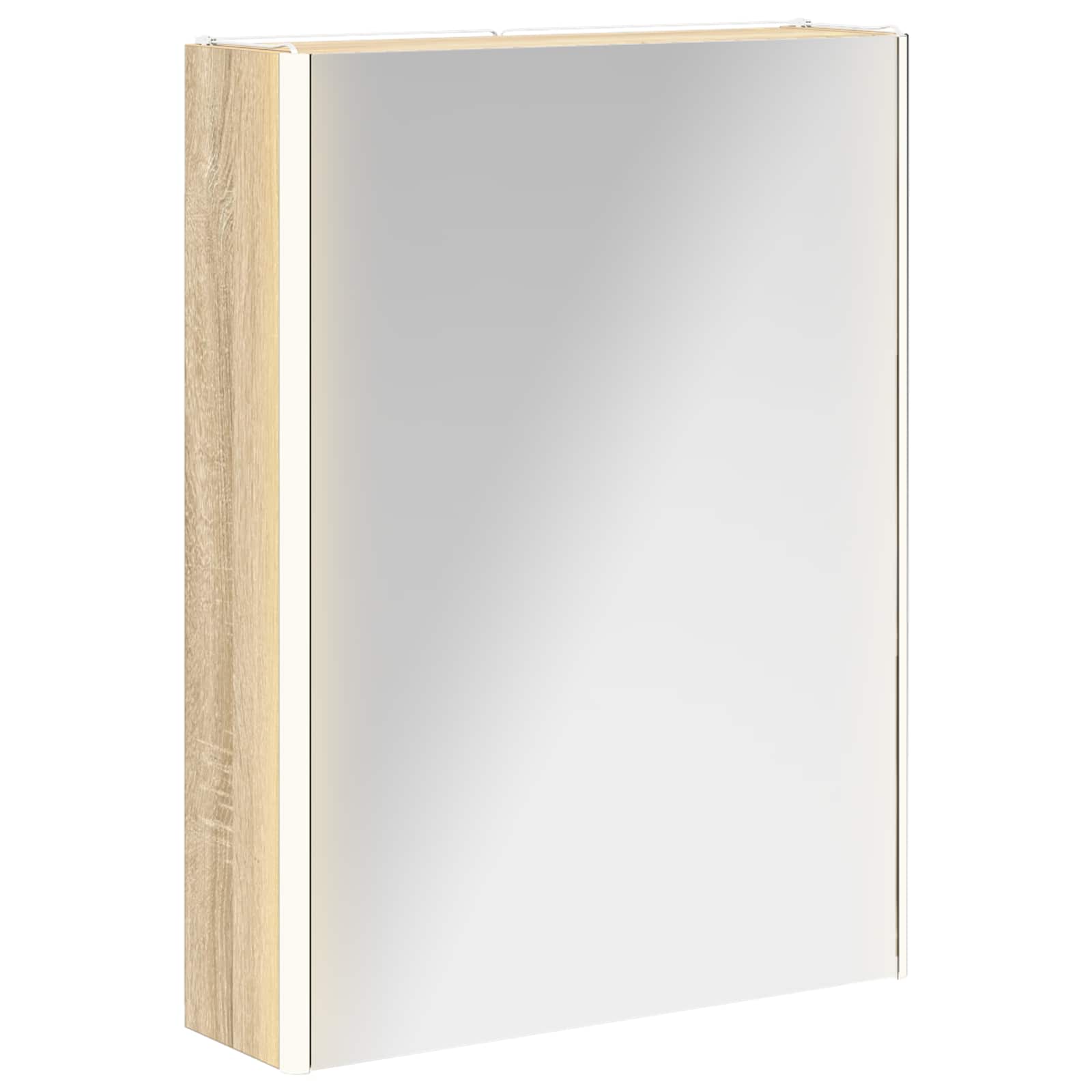 Vidaxl Bathroom Mirror Cabinet Sonoma Oak 53.5 X 15.5 X 70 Cm