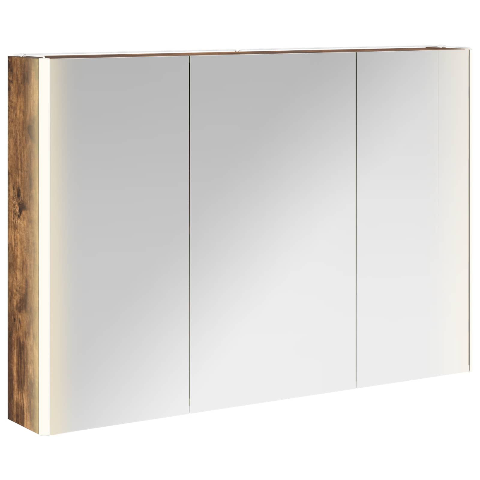 Badezimmerspiegelschrank Geräucherte Eiche 103,5 X 15,5 X 70 Cm Vidaxl