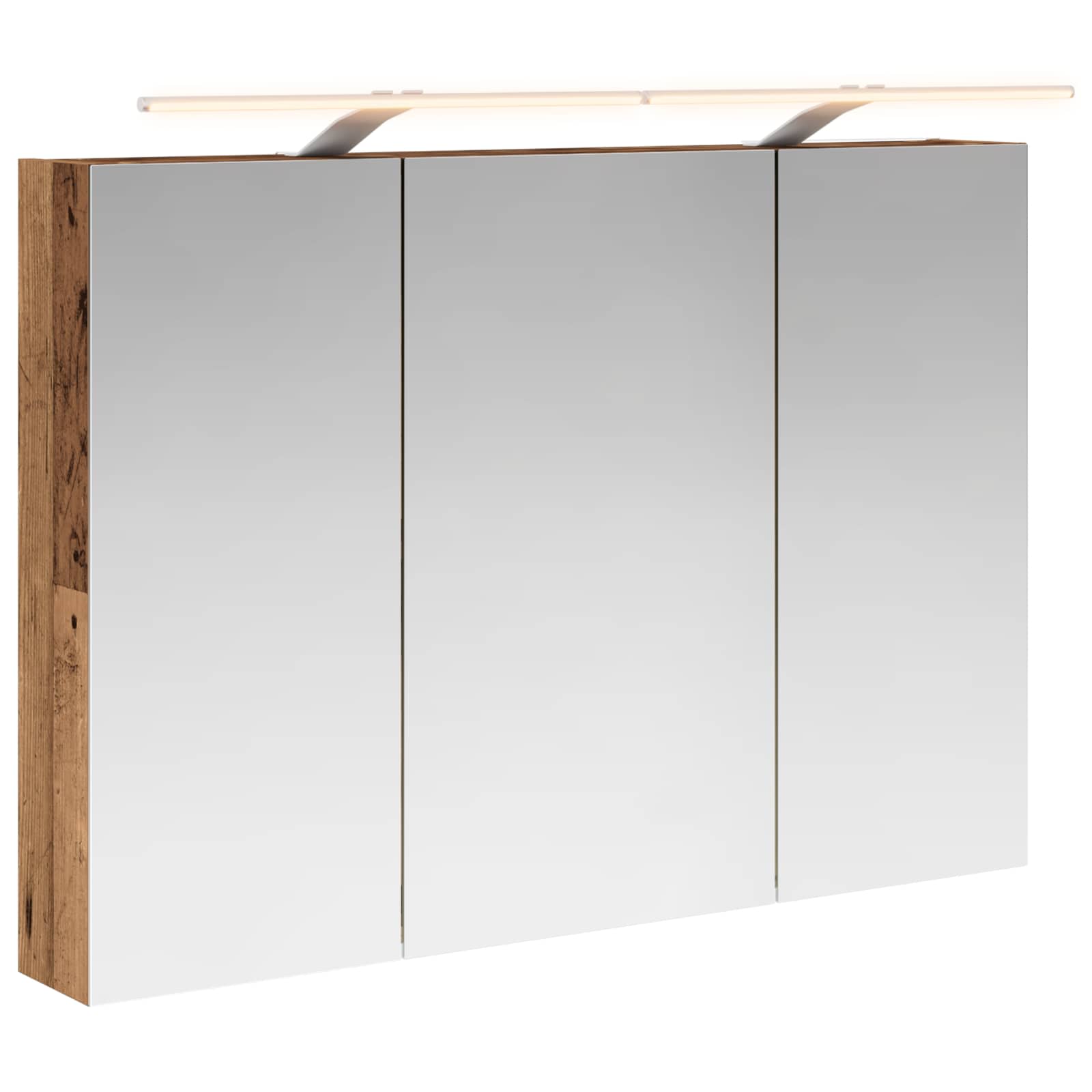 Badezimmerspiegelschrank Altholz 100 X 14,5 X 70 Cm Vidaxl