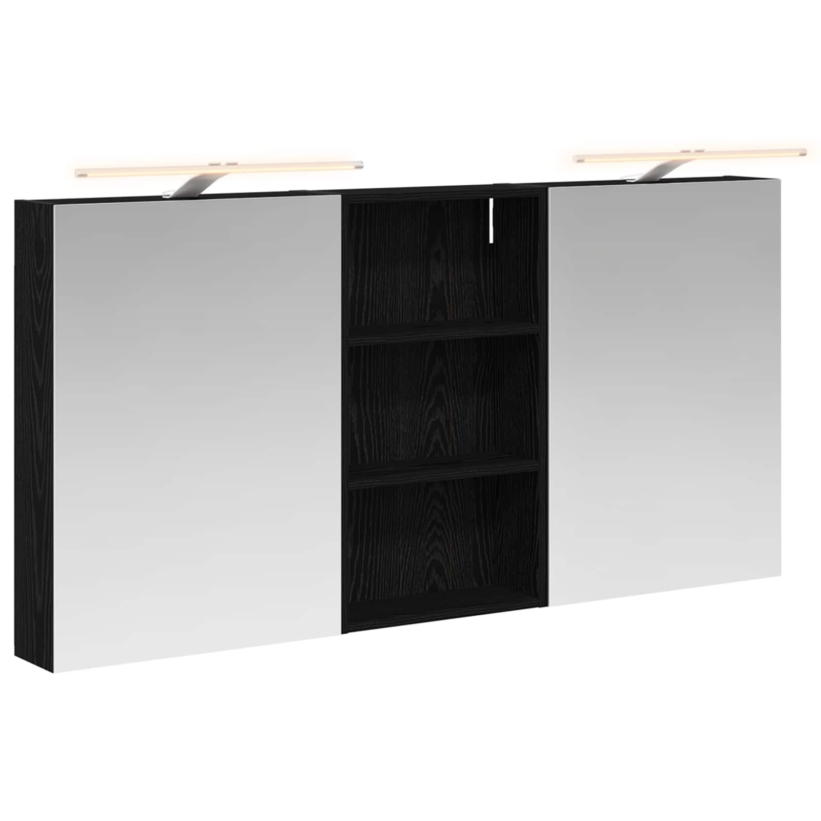 Vidaxl Bathroom Cabinet Set 3 Pcs 140 X 14.5 X 70 Cm Engineered Wood