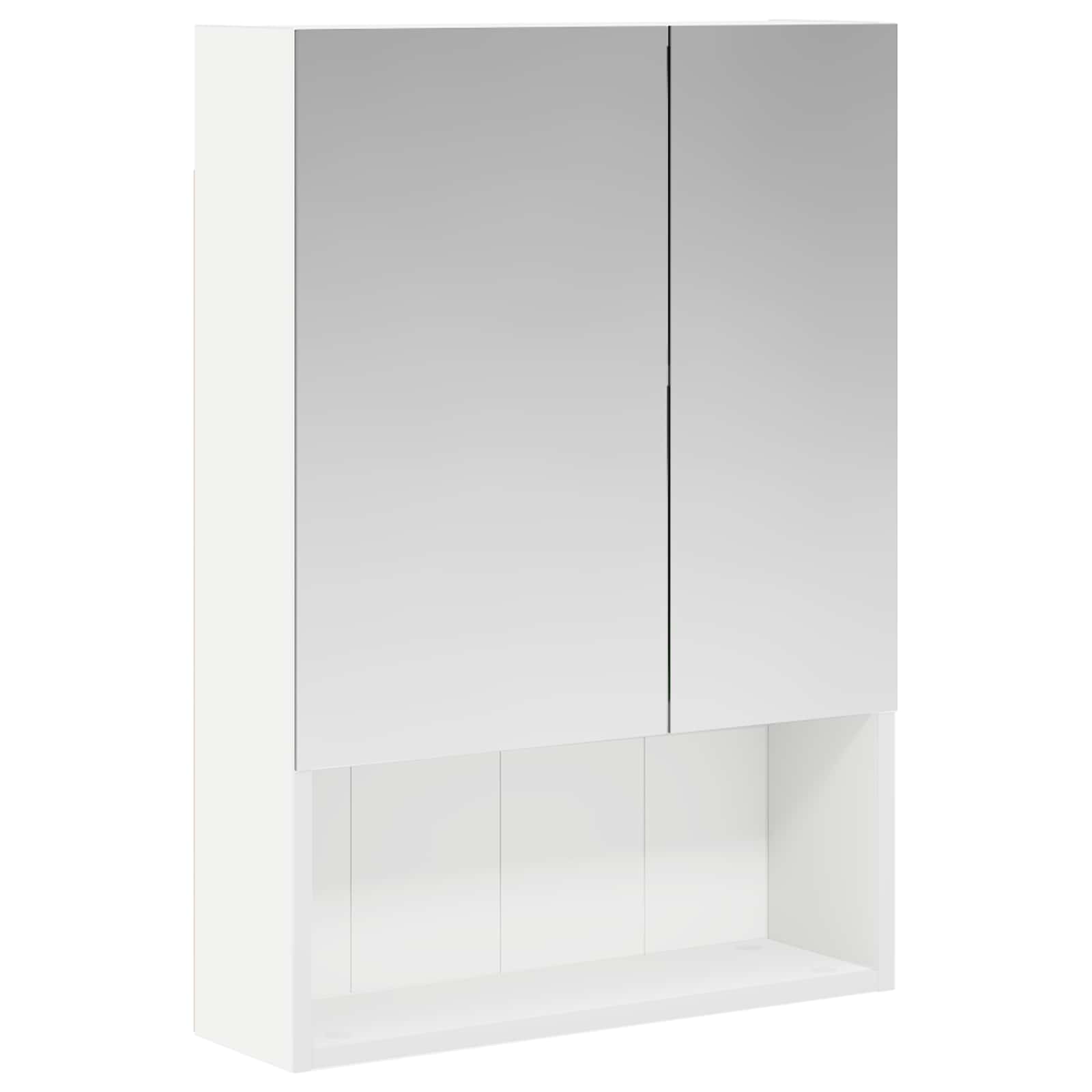 Badezimmerspiegelschrank Weiß 50 X 14,5 X 70 Cm Holzwerkstoff Vidaxl