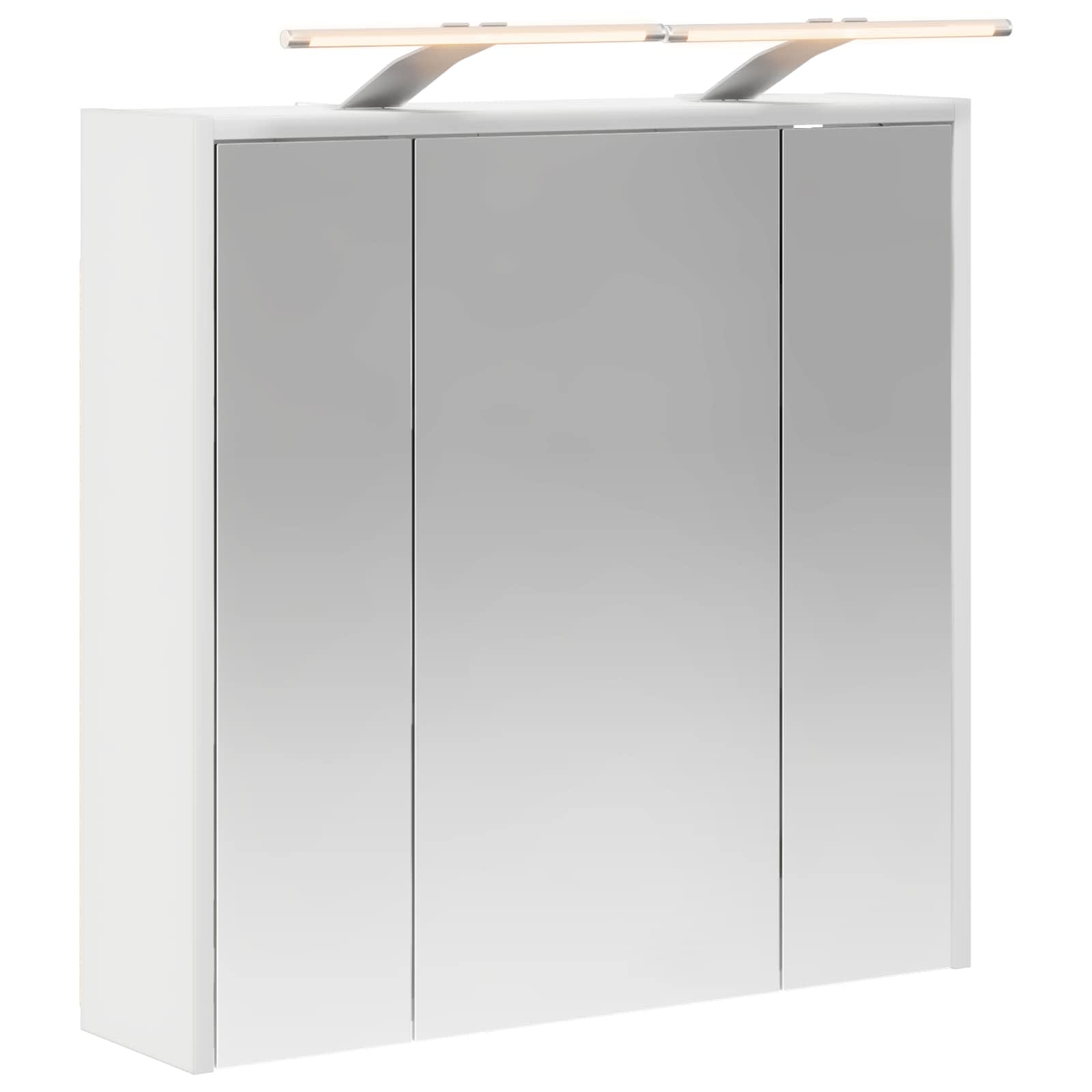 Badezimmerspiegelschrank Weiß 63,5 X 16 X 62,5 Cm Holzwerkstoff Vidaxl