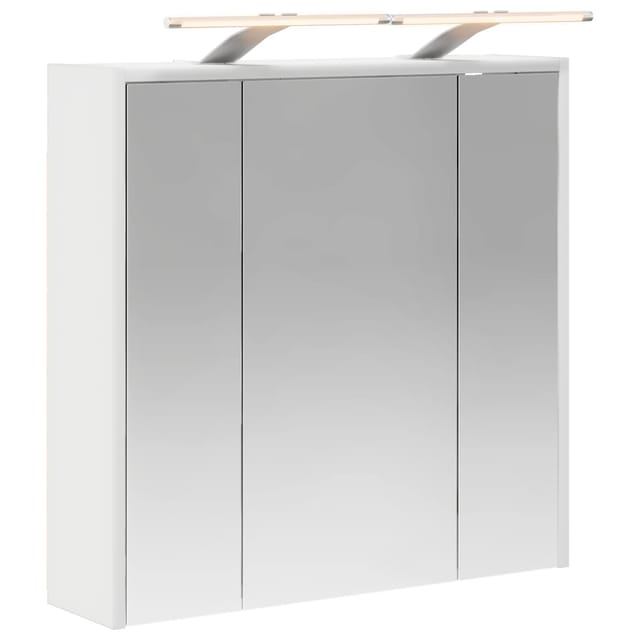 Badezimmerspiegelschrank Weiß 63,5 X 16 X 62,5 Cm Holzwerkstoff Vidaxl