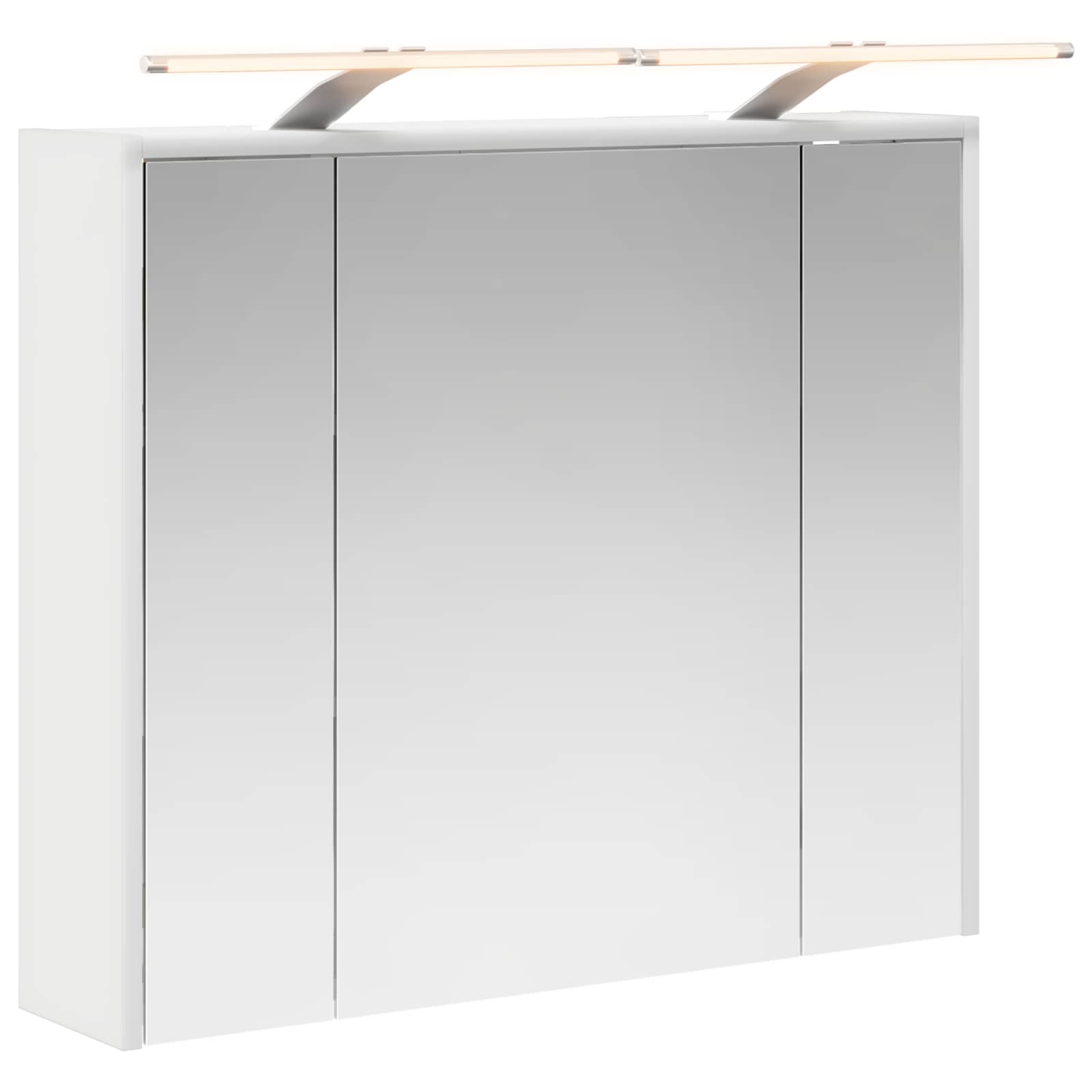 Badezimmerspiegelschrank Weiß 73,5 X 16 X 62,5 Cm Holzwerkstoff Vidaxl