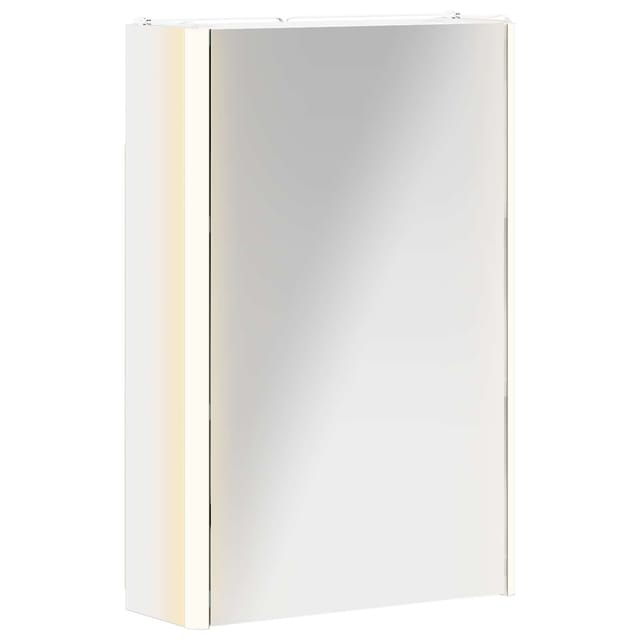 Vidaxl Bathroom Mirror Cabinet White 33 X 11.5 X 50 Cm Engineered Wood