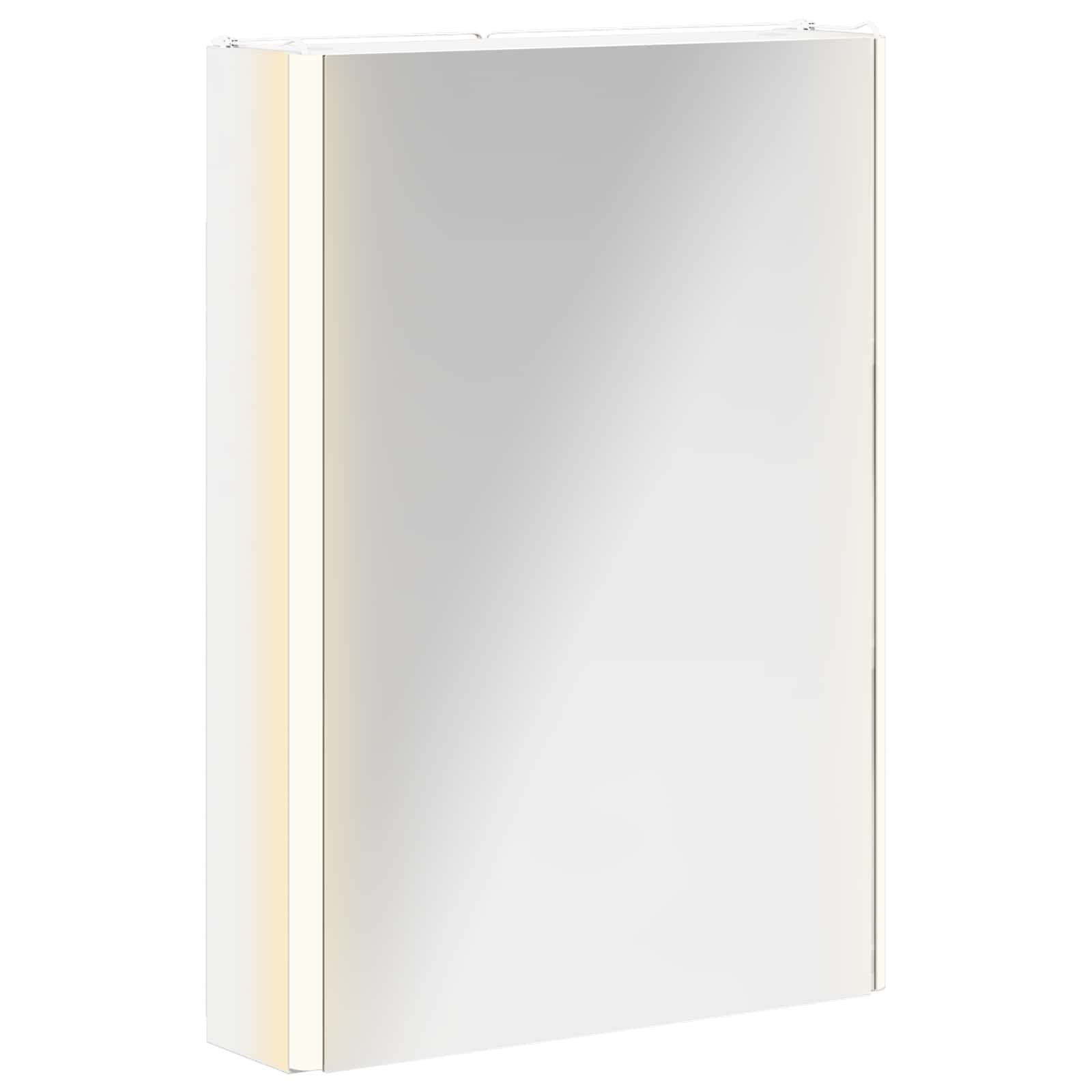 Vidaxl Bathroom Mirror Cabinet White 43 X 11.5 X 60.5 Cm