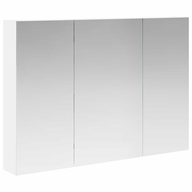 Vidaxl Bathroom Mirror Cabinet White 100 X 14.5 X 70 Cm