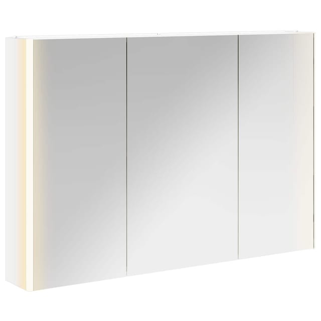 Vidaxl Bathroom Mirror Cabinet White 103.5 X 15.5 X 70 Cm