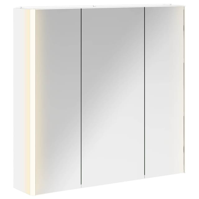 Vidaxl Bathroom Mirror Cabinet White 73.5 X 15.5 X 70 Cm
