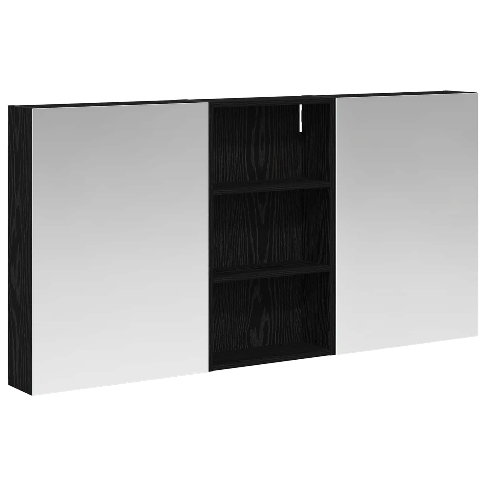 Badezimmerschrank-set 3 Stk. 140 X 14,5 X 70 Cm Holzwerkstoff Vidaxl