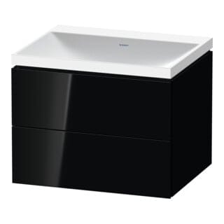 Duravit Möbel-Set L-Cube 60x48x48cm, o. Hahnl., sw hgl, 2 Schub.
