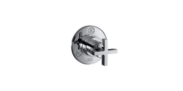 hansgrohe Fertigmontageset Trio/Quattro UP-Ab- u. Umstellvent., m Kreuz, chrom