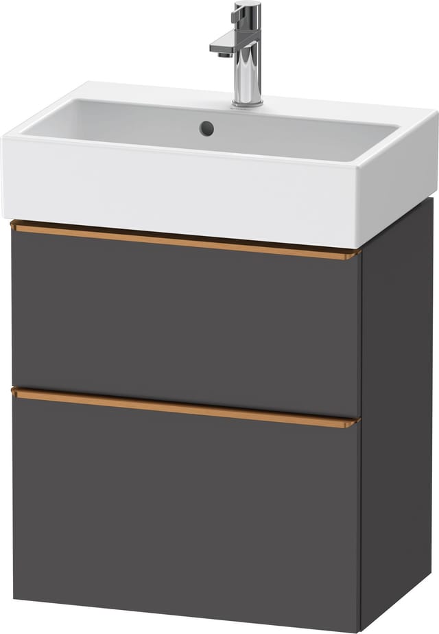 Duravit Waschtischunterschrank D-Neo Compact 58,4x37,2xcm, 1 Kast, 1 A, b geb/Gra ma