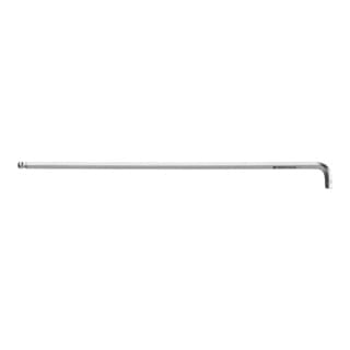 PB Swiss Tools 6-kant-Winkelschraubendreher 90° - 100° lang, mit Kugelkopf und kurzem Schenkel verchromt, Sechskant: 3 mm