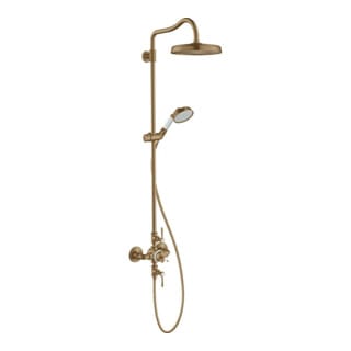 hansgrohe Showerpipe Axor Montreux m TH, Kopfbrause, 240mm, 1j, brush. bron