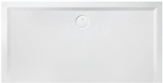 Hoesch Mineralguss-Duschwanne Muna 180x80x3cm, weiß, Solique, Antirutsch