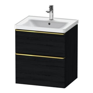 Duravit Waschtischunterschrank D-Neo 58,4x45,2x62,5cm, 1 Kast, g pol/Eiche sw