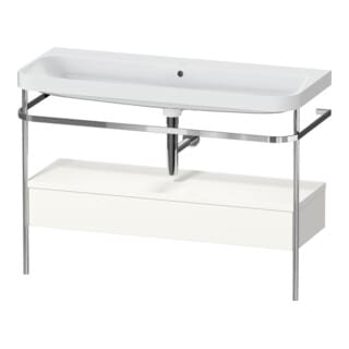 Duravit Möbelwaschtisch-Kombi Happy D.2 Plus 117,5x49cm, m Kons, 1 Lad, o. HL, we hgl