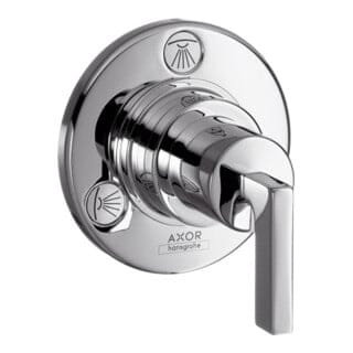 hansgrohe Fertigmontageset Trio/Quattro UP-Ab- u. Umstellvent., m Hebel, chrom