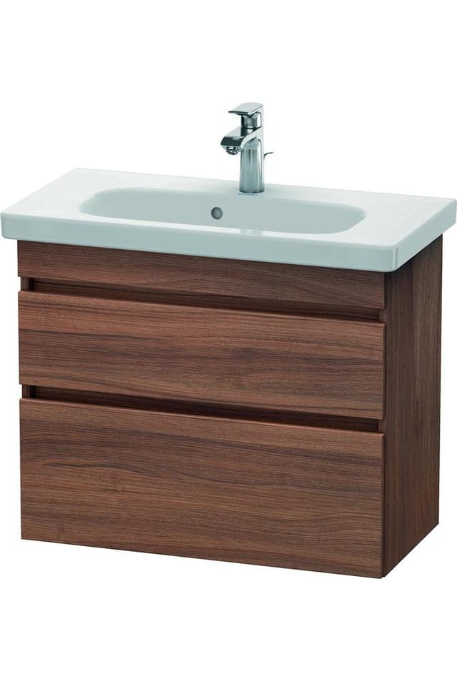 Duravit Waschtischunterschrank Com DuraStyle 73x36,8cm, Nussb Nat, 2 SchKa., wandhängend