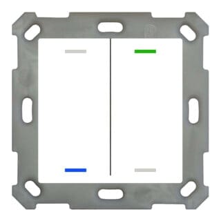 MDT technologies Taster Light 55 2-fach RGBW, rws/glä, neutral BE-TAL55T2.01