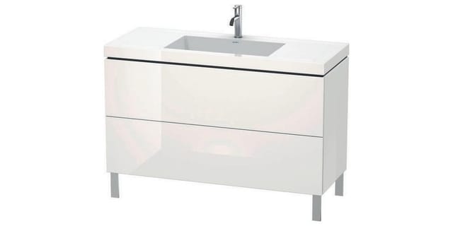 Duravit Waschtischunterschrank c-bonded L-Cube 120x48cm, 1 HL, we. hgl, 2 Ausz., steh.