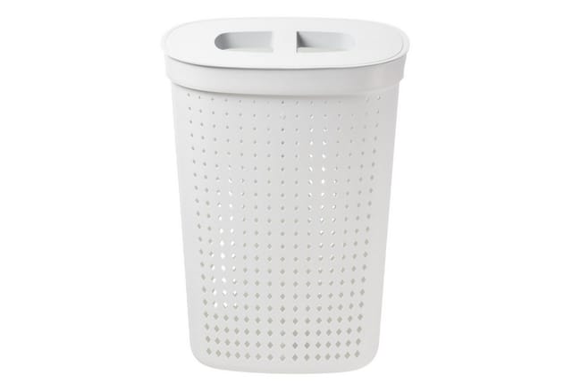 Plast-team Wäschekorb Modern Weiß 61 Liter