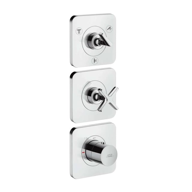 hansgrohe Fertigset Axor Citterio E UP-Thermostat. 380/120, m Roset., chrom