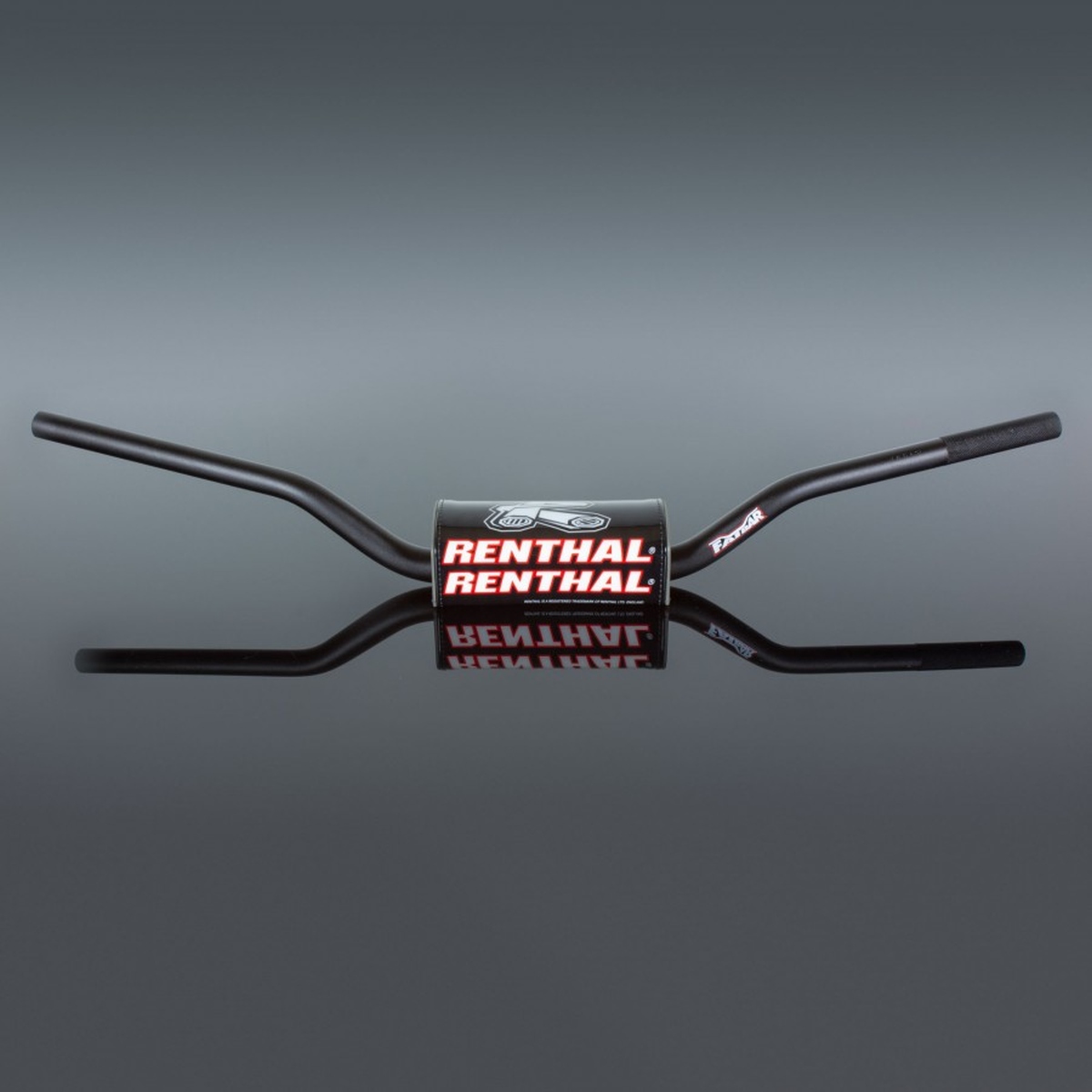 Renthal Fatbar Mx Lenker 1 1/8" 28,6 Mm Schwarz Mit Schwamm Für Yamaha Yz/yzf