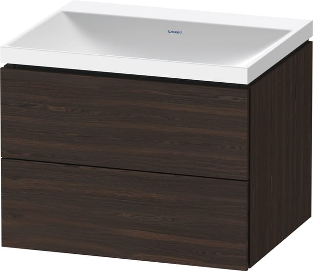 Duravit Möbel-Set L-Cube 60x48x48cm, o HL, Nussb geb., 2 Schub.