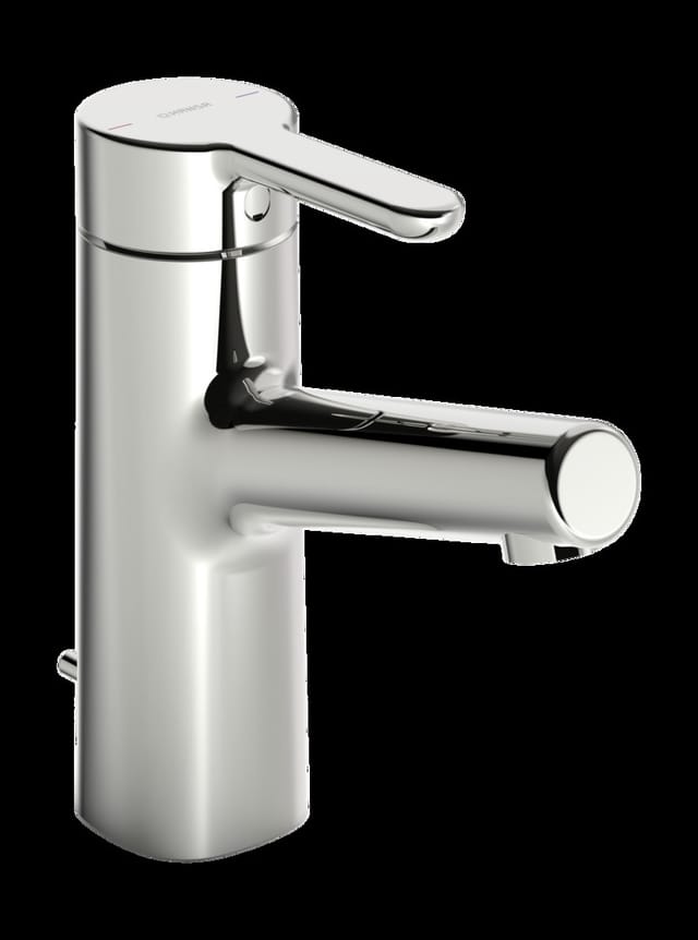 Hansa Waschtisch-Einhebelmischer HANSADESIGNO Style He o, m Gar, Ausl. 119mm, chr