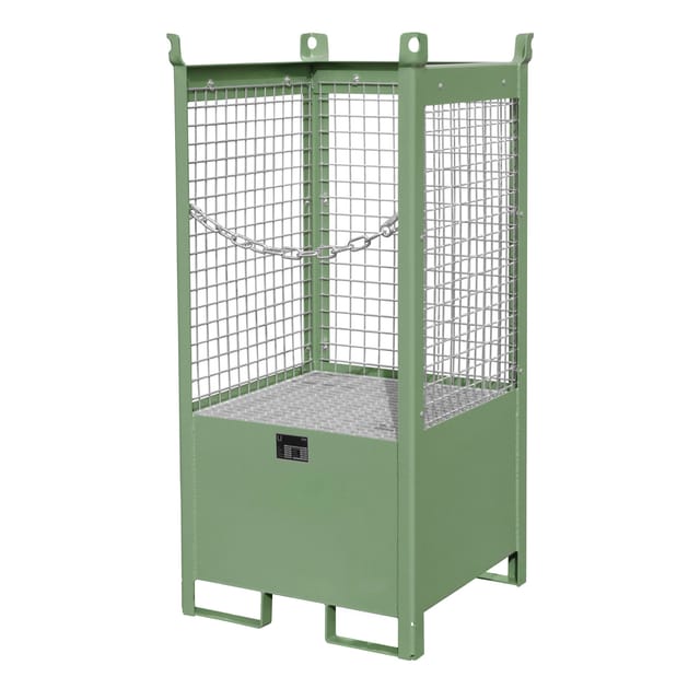 Bauer Südlohn Fass-Stapelpalette FSP-1 D, lackiert, Resedagrün