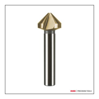 RUKO Kegel- und Entgratsenker DIN 335 Form C 90° HSS-TiN, geschliffen Senkdurchmesser Ø2: 6,3 mm