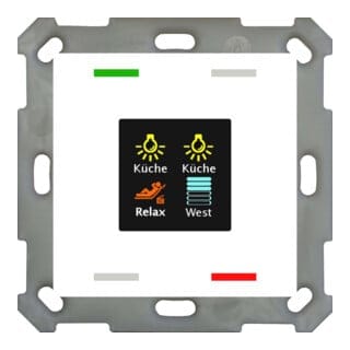 MDT technologies Taster Smart 55 4-fach Farbdisplay, rws/glä BE-TAS5504.01