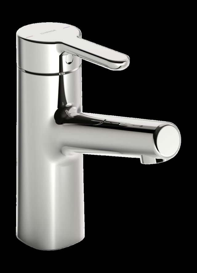 Hansa Waschtisch-Einhebelmischer HANSADESIGNO Style He ob, o. Abl-Garnitur, Ausl. 119mm, chr