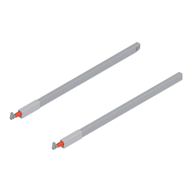 Blum TANDEMBOX Längsreling (oben), für Frontauszug, NL 550 mm, links/rechts, für TANDEMBOX intivo/antaro, für TANDEMBOX antaro, R9006 weissaluminium
